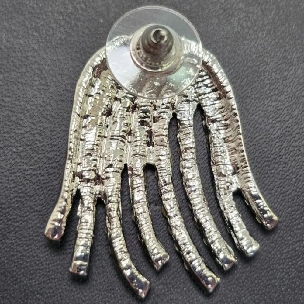 🎃‎ Sparkly Rhinestone Ghost Earrings (NWOT)